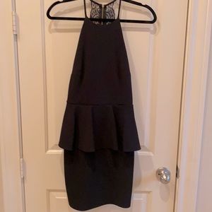 Black Peplum Dress